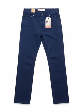 NWT Levi's 502 Boys Navy Stretch Twill Five Pocket Straight Leg Pants Casual